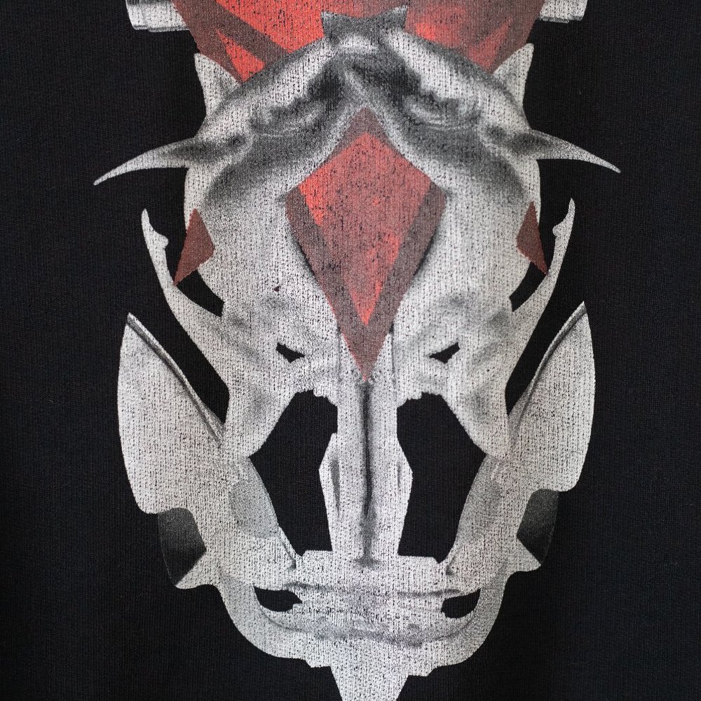 Givenchy Paris Men's Black Graphic Sweatshirt Size M Rare HTF Graphic Star Shark - Picture 5 of 10
